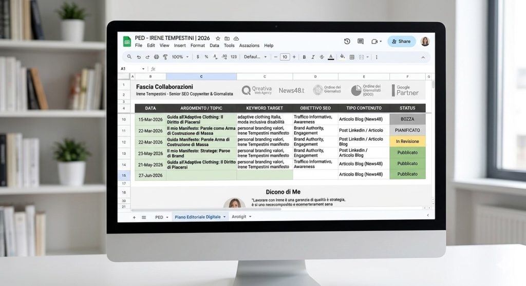 pianoe ditoriale metodo Irene Tempestini